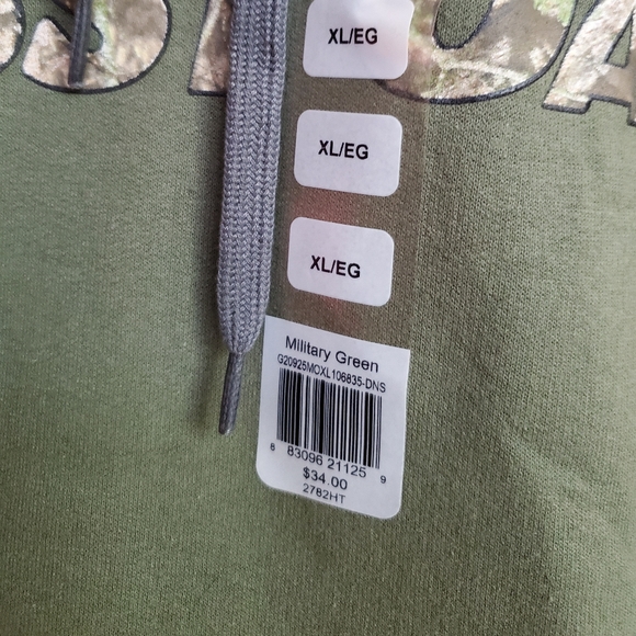 NWT, Green, Authentic Mossy Oak, Hoodie/Pullover - Picture 6 of 6